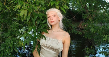 girl with white fairy hairstyle